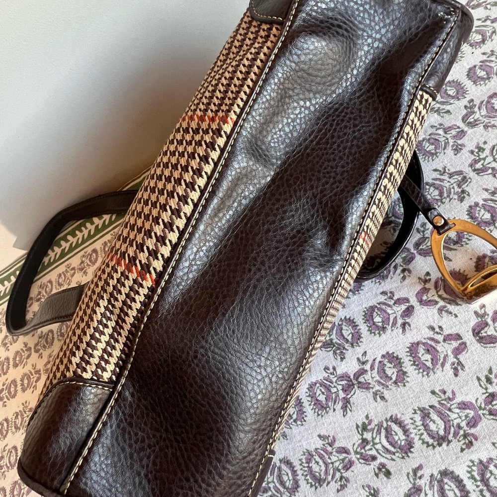 Chaps Houndstooth Handbag - image 8